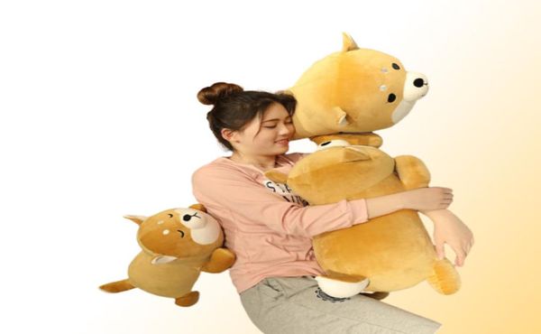 Neue Ankunft 3575CM Nette Corgi Shiba Inu Hund Plüsch Spielzeug kawaii Liegen Husky Kissen Gefüllte Weiche Tier Puppen Baby geschenk308380694