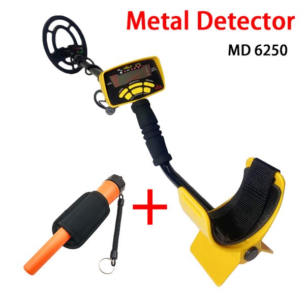 MD6250 NUOVO Metal Detector Professionale Metal Detector sotterraneo Lunghezza regolabile Tre modalità di rilevamento Monete Gioielli Cacciatore d'oro