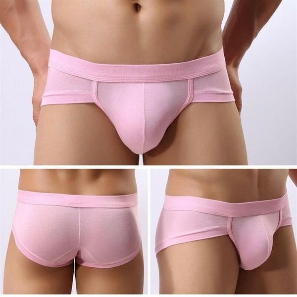 Goocheer, новые модные мужские бесшовные трусы с низкой талией, короткие штаны, стринги, сексуальное нижнее белье, мужские трусы L-3XL303e