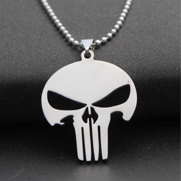 5 stücke Edelstahl Liebe Herz Schädel Clown Horror Scary Maske Zeichen Anhänger Halskette Skeleton Frauen Männer Geschenk Schmuck Necklaces230t