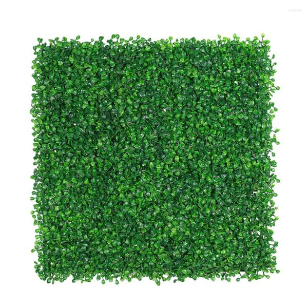 Fiori decorativi Simulazione Prato Verde Piantagione Muro 50x50 cm Tappeto erboso artificiale Fiore di plastica Decorazione della festa nuziale Decorazione finta