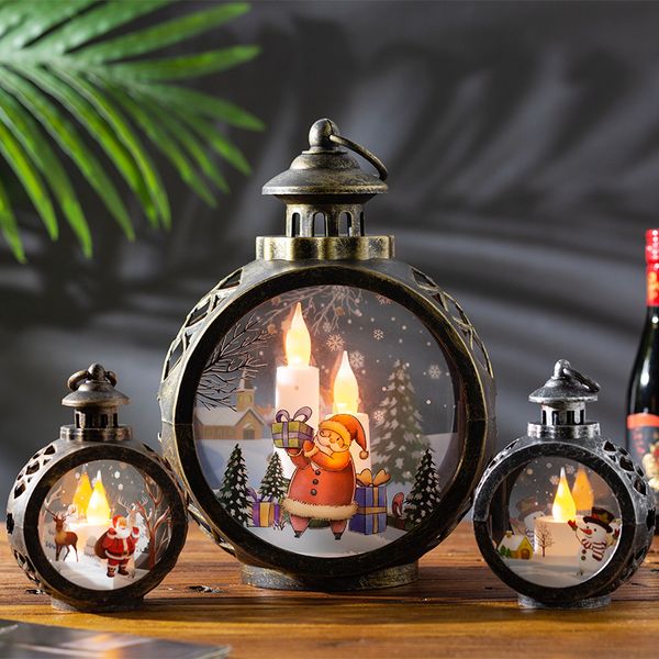 Luzes decorativas de Natal e Halloween LED decorações de janelas pingentes de árvore de Natal adereços criativos embalagens de caixas de presente