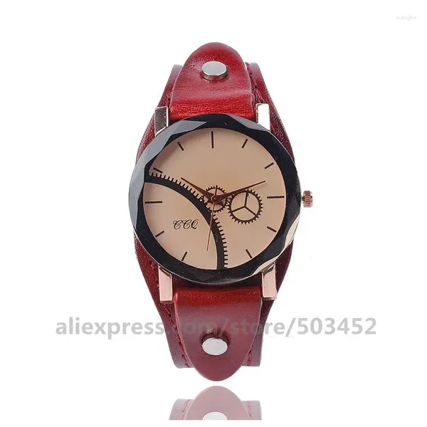 Armbanduhren 100 teile/los CCQ 919994 Relogio Feminino Echtes Leder Gürtel Uhr Frauen Vintage Casual Strap Damen Uhren