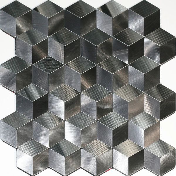 Wandaufkleber zum Abziehen und Aufkleben, Tapete für Küche, Backsplash, Fliesen, Mosaik, Würfelpaneel, selbstklebend, 3D, 231010