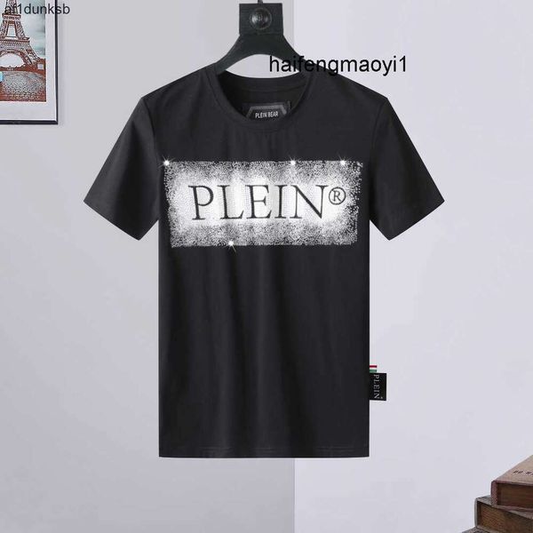 SKULL Plein AND Philipps pp ROUND TSHIRT s Abbigliamento Uomo PP BEAR T Marchio CAMICIA COLLO Strass Mens SS Designer Magliette Teschio CON CRISTALLI Maglietta Top Tees 16167 PFVB