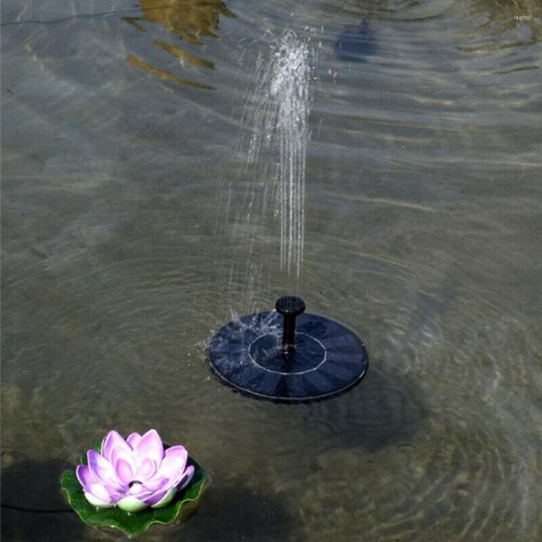 Decorazioni da giardino Fontana Pompa dell'acqua Galleggiante Bagno per uccelli ad energia solare Bagno per uccelli Piscina domestica Decorazione per laghetto all'aperto