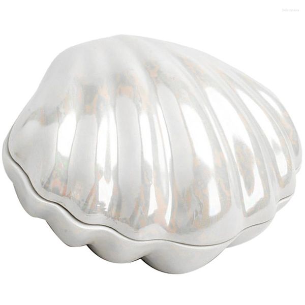 Bolsas de jóias Caso de armazenamento decorativo Shell Titular Diversos Casos para Seashell Box Trinket