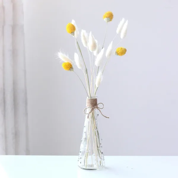 Fleurs décoratives 15 pièces artisanat séché fleur artificielle fournitures de mariage queue naturelle Gras fête maison sec salon déco