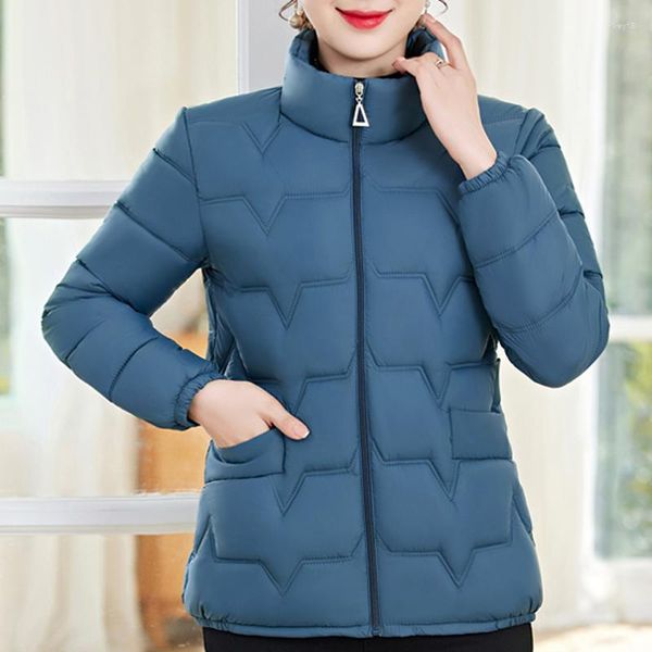 Frauen Trenchcoats Winter Kalt Mantel 2023 Casual Baumwolle Gefütterte Jacken Für Frauen Warme Parkas Kurze Famale Kleidung mittleren alters