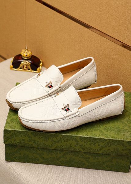 Erkekler Elbise Ayakkabı Moda Damat Düğün Ayakkabıları Sonbahar Orijinal Deri Loafers Erkek Marka Marka Resmi İş Gündelik Daireler Boyut 38-46