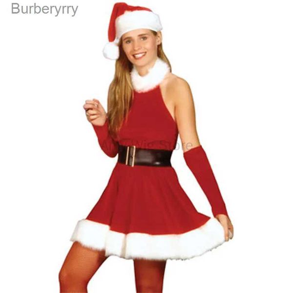 Costume a tema da donna come Natale vestito per adulti per donna Babbo Natale Halloween ComeL231010
