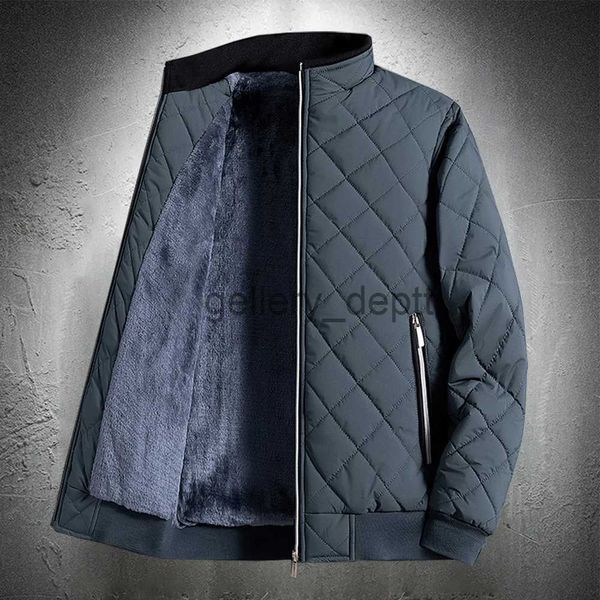 Parkas masculinas jaqueta de inverno jaquetas acolchoadas de algodão masculino engrossar casacos quentes leves streetwear jaqueta acolchoada j231010