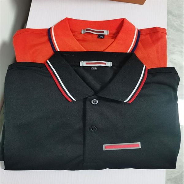 22ss Italia Stilista classica polo da uomo Ape ricamo colletto da uomo casual in cotone polo serpente tigre tee tops218j