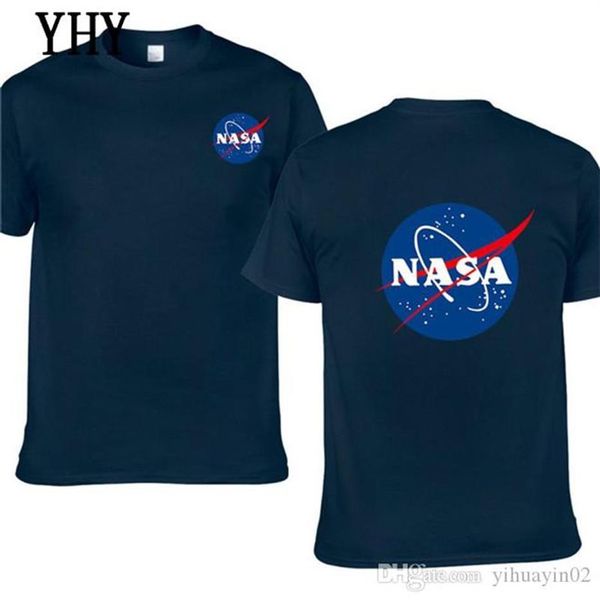 2020 Новая космическая футболка, мужские хлопковые рубашки, модная рубашка с принтом НАСА, мужская футболка с коротким рукавом, летняя одежда EL-4251E