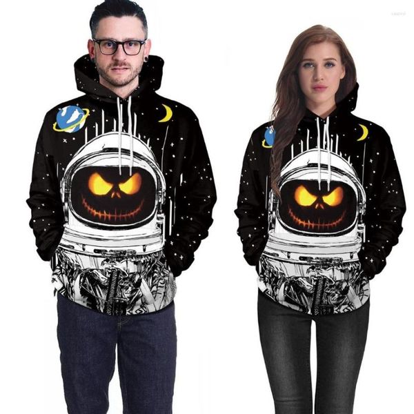 Hoodies femininos 2023 est halloween noite horror abóbora lanterna moletom casaco festa unisex traje 3d impressão fantasma pulôver topos