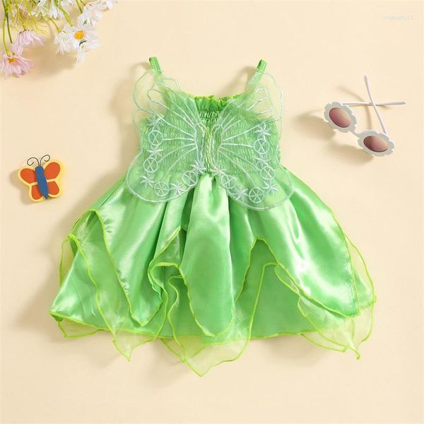 Mädchen Kleider CitgeeSummer Kinder Kleinkind Baby Prinzessin Kleid Ärmelloses Party Kostüm Flügel Grüne Kleidung