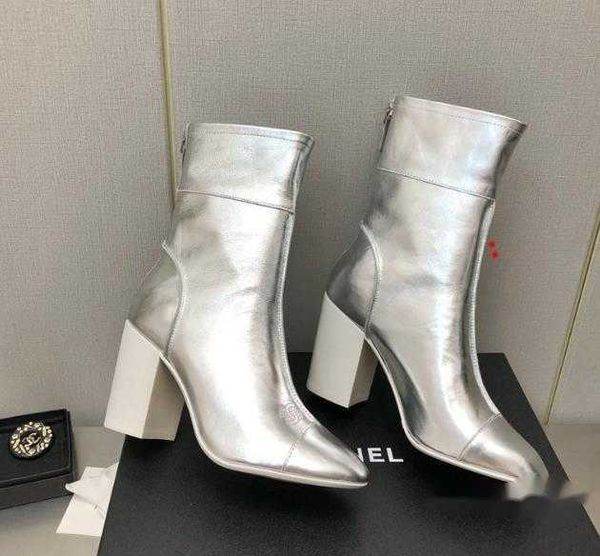 Chanellies Shoe Anked Chandal Bouch Channel Designer di alta qualità inverno Stivali Martin Attaccati