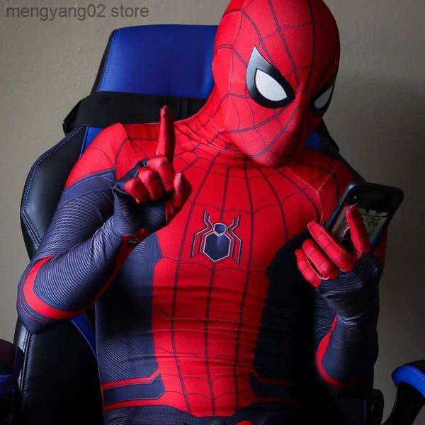 Themenkostüm weit weg von zu Hause kommen Superheld Zentai Anzug Spider Man Cosplay für Männer Jumpsuit Bodysuit Karneval Halloween kommt T231011