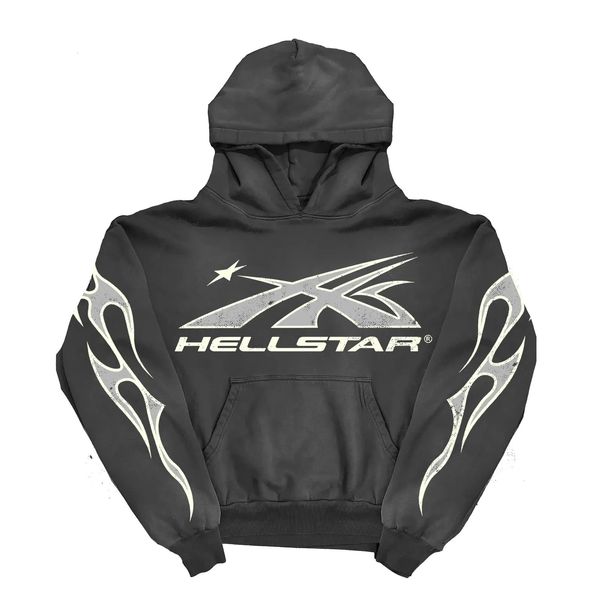 Мужские куртки HELLSTAR Streetwear Y2K Толстовка с капюшоном Мужчины Женщины Хип-хоп Алфавит Графический принт Негабаритные с капюшоном Harajuku Готические топы Новый 231011