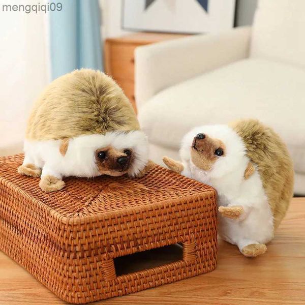 Decorações de natal 20cm bonito macio ouriço animal brinquedo de pelúcia crianças presentes de natal decoração de casa