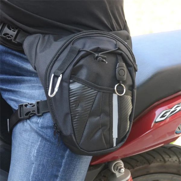 Outdoor-Taschen Motorrad Tasche Wasserdichte Hüfttasche Männer Fanny Oberschenkel Leinwand Gürtel Outdoor Bike Mann Einstellbare Bein Tasche Paket Moto Tasche 231011