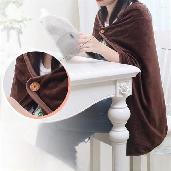 Decken Winter Warm Schal Korallen Fleece Plüsch 3-geschwindigkeit Einstellen Temperatur Tragbare Knie Pad Für Home Office Decke