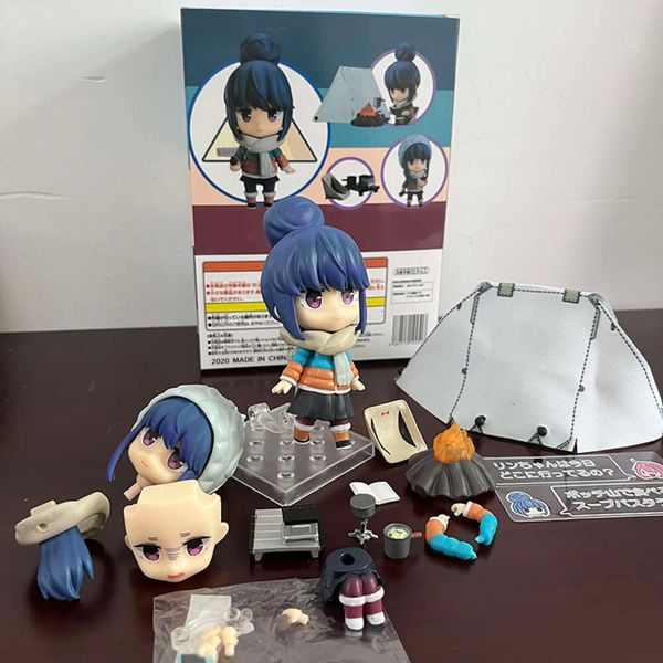 Костюмы талисмана Yuru Camp Shima Rin Kagamihara Nadeshiko 903 981 Фигурка Модель Игрушки Совместная подвижная кукла Книжная полка Орнамент