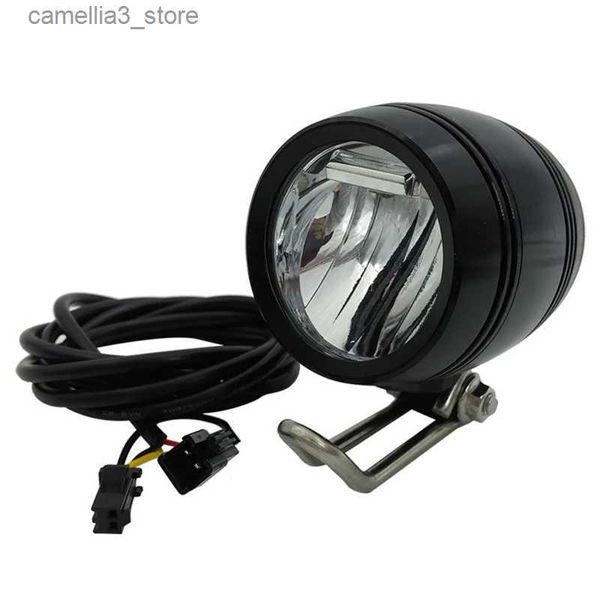 Lâmpadas de cabeça 6v-80v 24v 36v 48v 60v universal compatível 3w 100lux bicicleta elétrica e-bike farol dianteiro luz cabeça lâmpada q231013