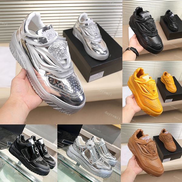 Odissea spor ayakkabılar tasarımcı ayakkabıları Erkek Ayakkabılar En Kalite Kalın Kalın Yunan Tabanları Sneaker Zincir Ayakkabı Kauçuk La Özellikleri Boyut 35-46 Moda Eğiticileri Ayakkabı