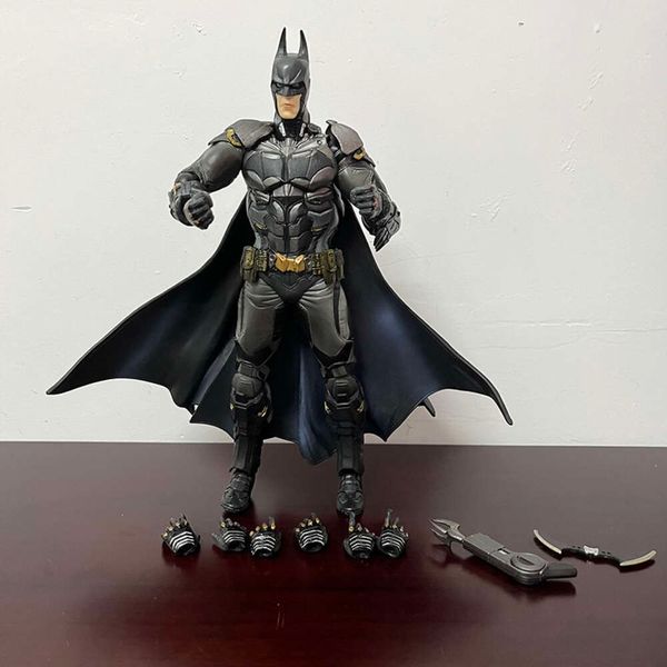 Trajes de mascote jogar artes figura arkham cavaleiro bruce wayne figura de ação modelo brinquedos conjunta boneca móvel presente criativo para amigos brinquedo legal