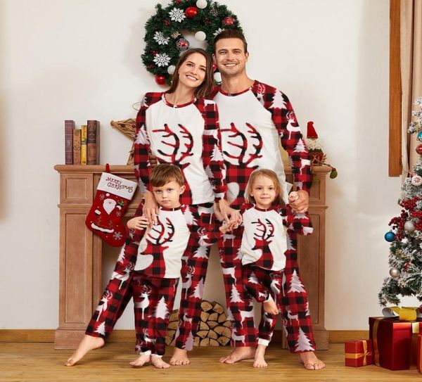 Conjuntos de pijamas de natal meninos meninas pinguim para o inverno natal bebê pijamas crianças pijamas pai-match3116252