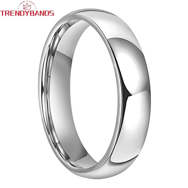 Anéis de casamento 3mm 5mm 7mm clássico carboneto de tungstênio aliança de casamento anéis de noivado para homens mulheres alto polido brilhante conforto ajuste 231012