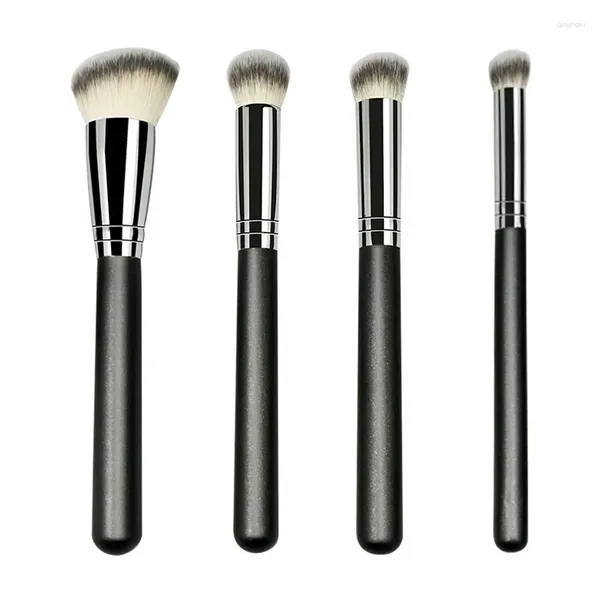 Pennelli per trucco Sdotter 1 pz Set Fondotinta di fascia alta Correttore Contorno Miscelazione Pennello cosmetico di bellezza professionale Maqui satinato