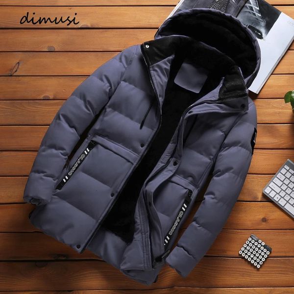 Jaquetas masculinas Dimusi Winter Bomber Jacket Moda Homens Thermal Parkas Casacos Casuais Outwear Clássico Windbreaker Hoodies Roupas de Marca 231011