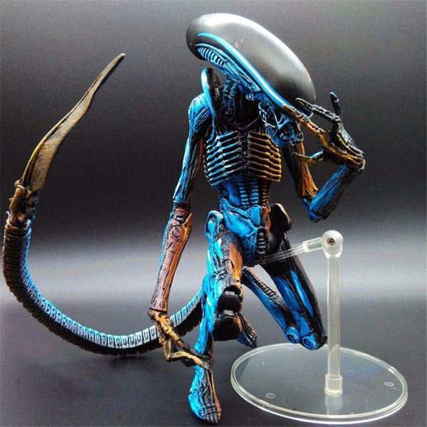 Trajes de mascote Neca Figura Alien Action Figure Aliens Xenomorph Predators Riple Action Figure Modelo Brinquedo Conjunto Boneca Móvel Decoração de Estante