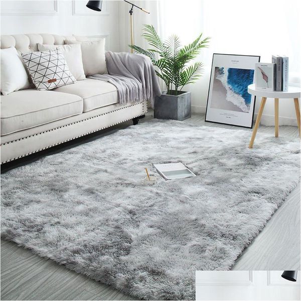 Tappeti Moquette Per Soggiorno Grandi Tappeti Soffici Tappeti Antiscivolo Shaggy Area Sala Da Pranzo Casa Camera Da Letto Tappetino 80X120 Cm 625 V2 Drop Delive Dh0Uw