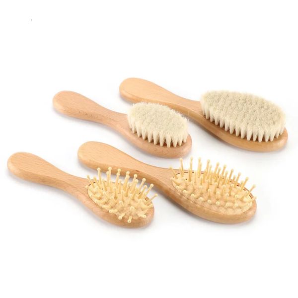 Spazzole per capelli Spazzola per capelli in legno naturale per bambini Pettine per capelli Ragazzi Ragazze Massaggiatore per testa morbida Spazzola per capelli in lana Spazzola per bagno infantile portatile Pettine per bambini 231012