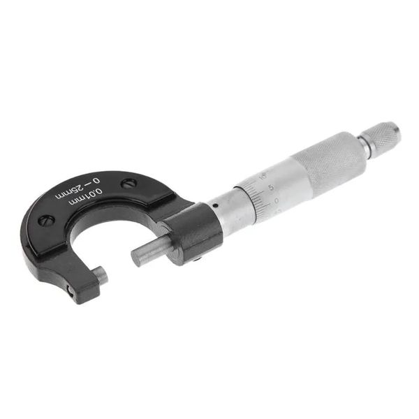 wholesale Micrometro esterno 0-25mm / 0,001mm Calibro di spessore Strumento di misurazione di precisione con calibro a corsoio