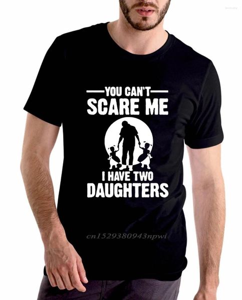 Мужские футболки You Can’t I Have Two Daughter, Мужская забавная футболка, подарок на день отца, рубашка с короткими рукавами, футболки, хлопковые футболки
