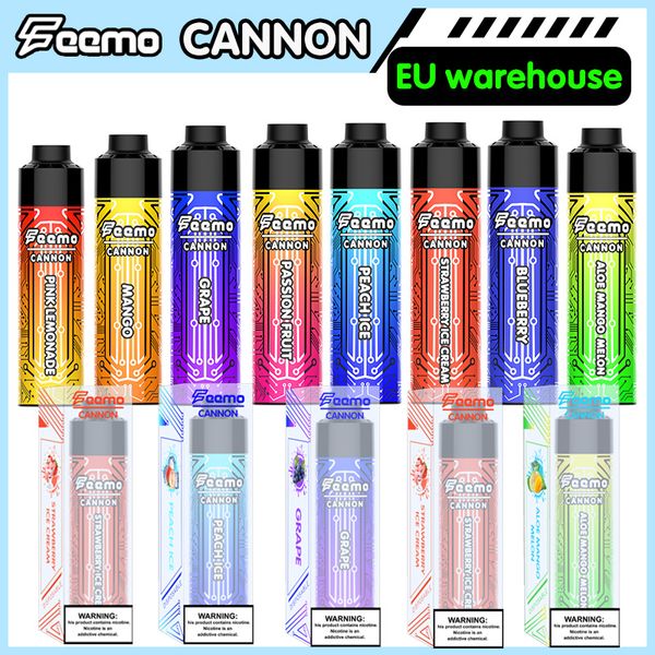 Vapor vape Германия быстрая доставка Feemo Cannon испаритель емкостью 18 мл Одноразовый вейп 0,5 Ом большое облако оптовая цена высококачественный стартовый комплект для вейпа