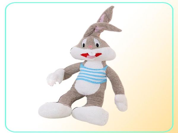 Creativo Cartoon Articolo di vendita Giocattoli di peluche Bugs Bunny Peluche Kawaii Doll per bambini Morbido cuscino Giocattolo divertente Regalo di Natale T1869836