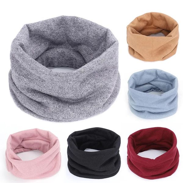 Lenços Cashmere Lenço de Inverno para Meninos Meninas Mulheres Homens Malha Unisex Elastic Mufflers Crianças Outono Crochet Bebê 231012