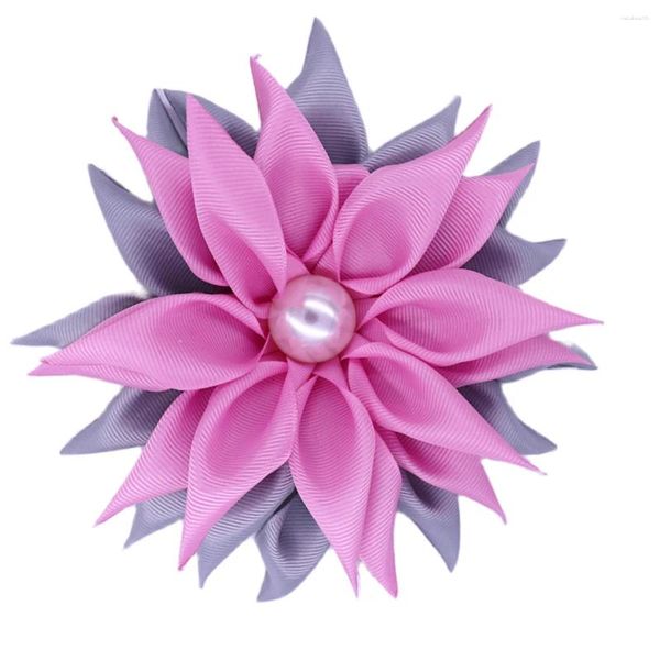 Broches de decoração para graduação, presentes, rosa, cinza, fita de seda, flor, corsage, design, sinal de irmandade, broche para senhoras da distinção, broche tlod