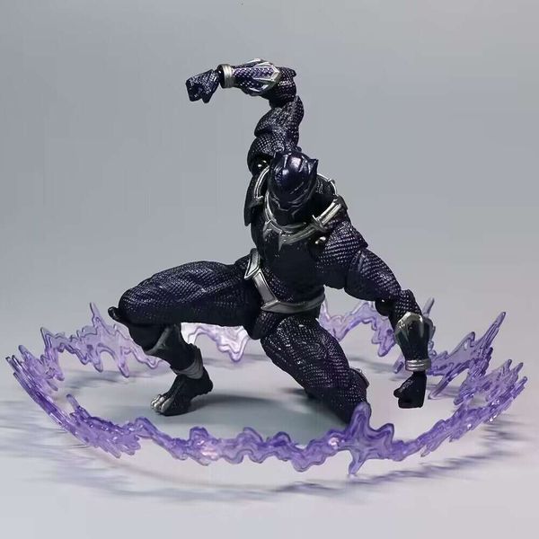 Maskottchenkostüme Yamahi Black Panther Figur König von Wakanda Actionfiguren Mafex Black Panther 091 Modellspielzeugkollektion Gemeinsame bewegliche Geschenke