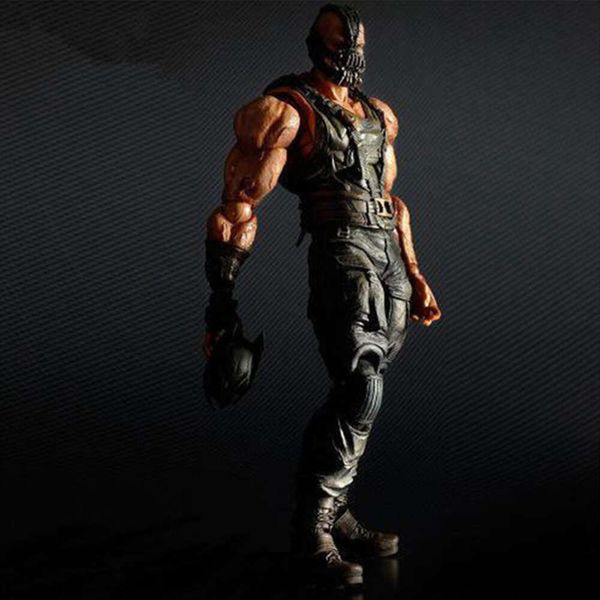 Trajes de mascote jogar artes figura o cavaleiro das trevas figura de ação personagem bane no filme modelo colecionável brinquedos 26cm conjunta boneca móvel presente