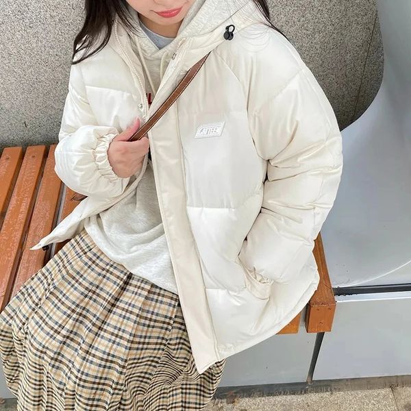 Parka da donna in piumino invernale addensato giacche antivento casual sciolto da donna cappotti imbottiti in cotone con cappuccio caldo abbigliamento da neve coreano capispalla manica lunga 231011