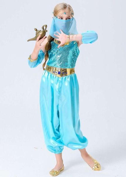 Cosplay Halloween Cosplay Prinzessin Jasmine Kinder Kostümecosplay