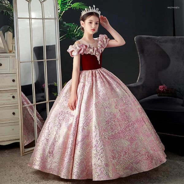 Mädchenkleider für Mädchen im Alter von 3–14 Jahren, Festzug für Hochzeit, Ballkleid, formelle Anlässe, Kinder-Abendkleid, lang, luxuriös, 2023, Geburtstagsparty-Kostüm