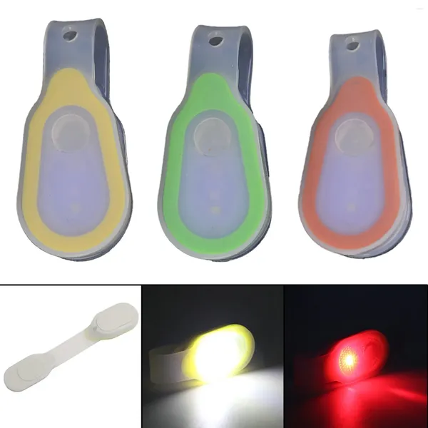 Titulares de vela LED Lanterna Clipe de silicone em roupas Lâmpada Handsfree Magnética para carro correndo luz ao ar livre