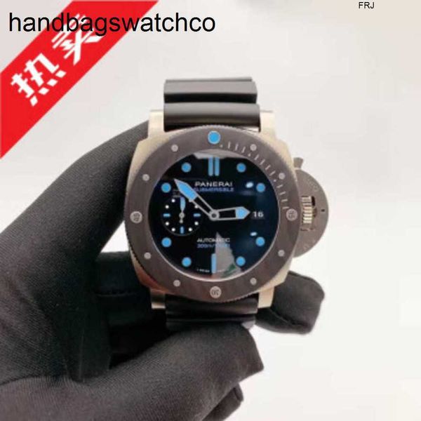 Luxuriöse Panerais-Uhr, Panerai Diving Series-Uhr von Panahai, automatisches mechanisches Kautschukarmband, gebraucht, Herren, 47 mm Durchmesser, pam00799 frj I4AO ZZ7W J708